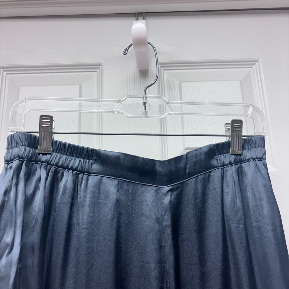 Noctur Flowy Navy/Black Wide Leg Pants | Women’s M - Picture 7 of 10